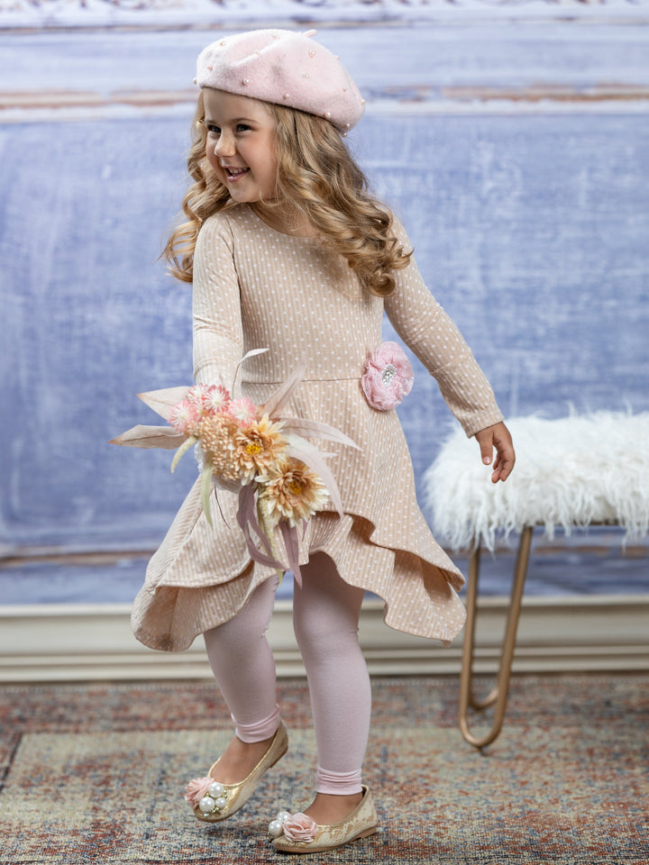 Girls Cute Fall | Star Sidetail Tunic Legging Set - Mia Belle Girls