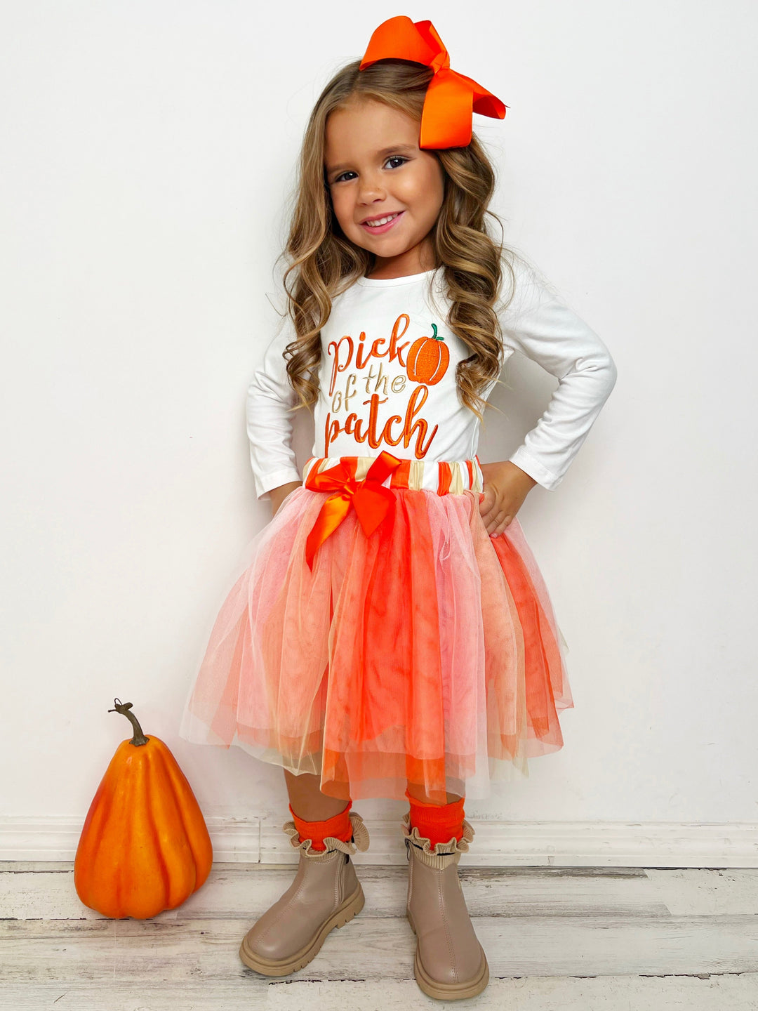 Pick of the Patch Long Sleeve & Tutu Skirt Set