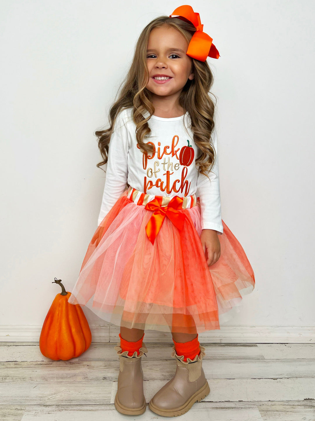 Pick of the Patch Long Sleeve & Tutu Skirt Set