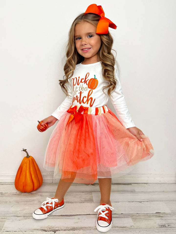 Pick of the Patch Long Sleeve & Tutu Skirt Set