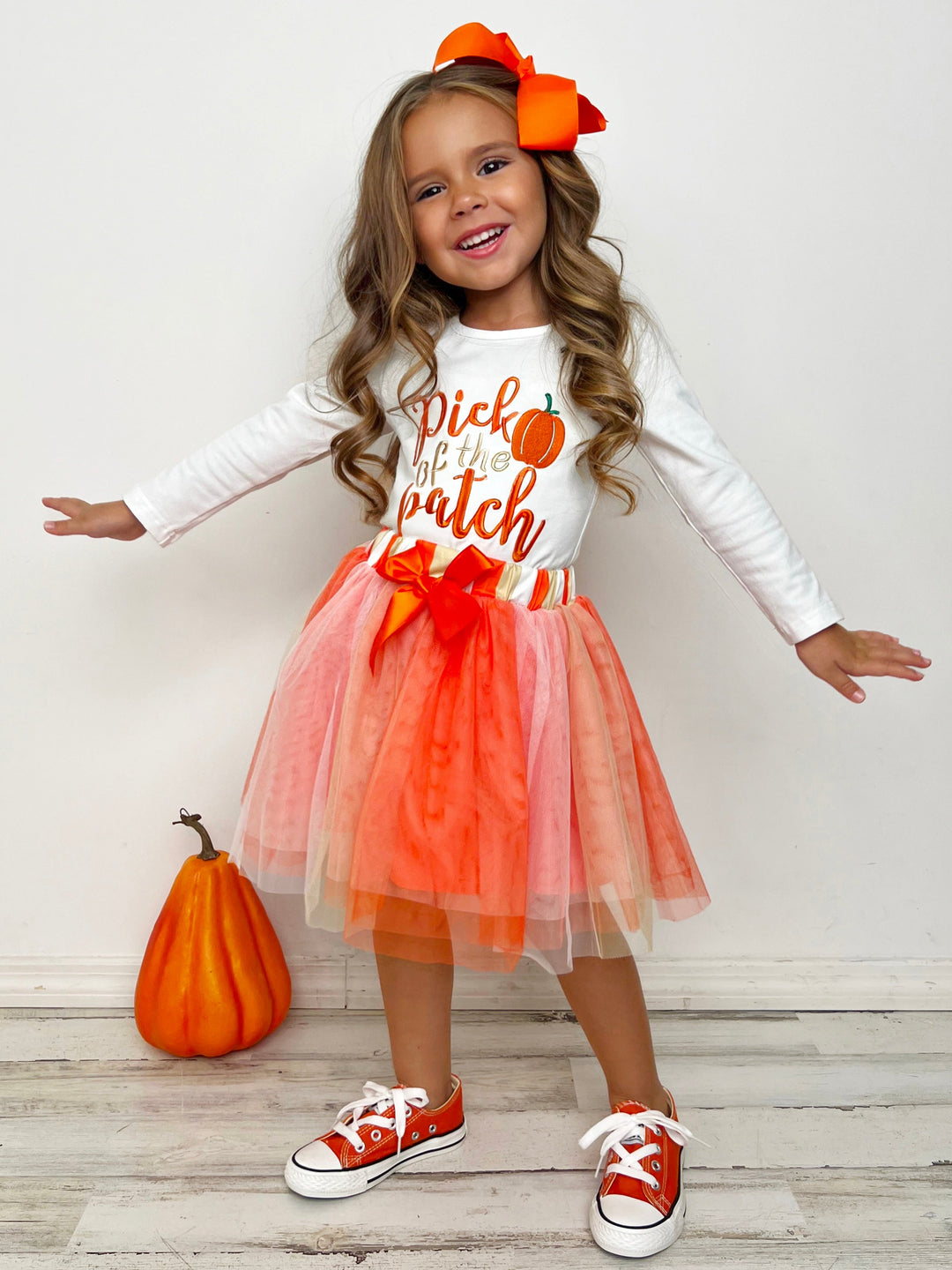 Pick of the Patch Long Sleeve & Tutu Skirt Set