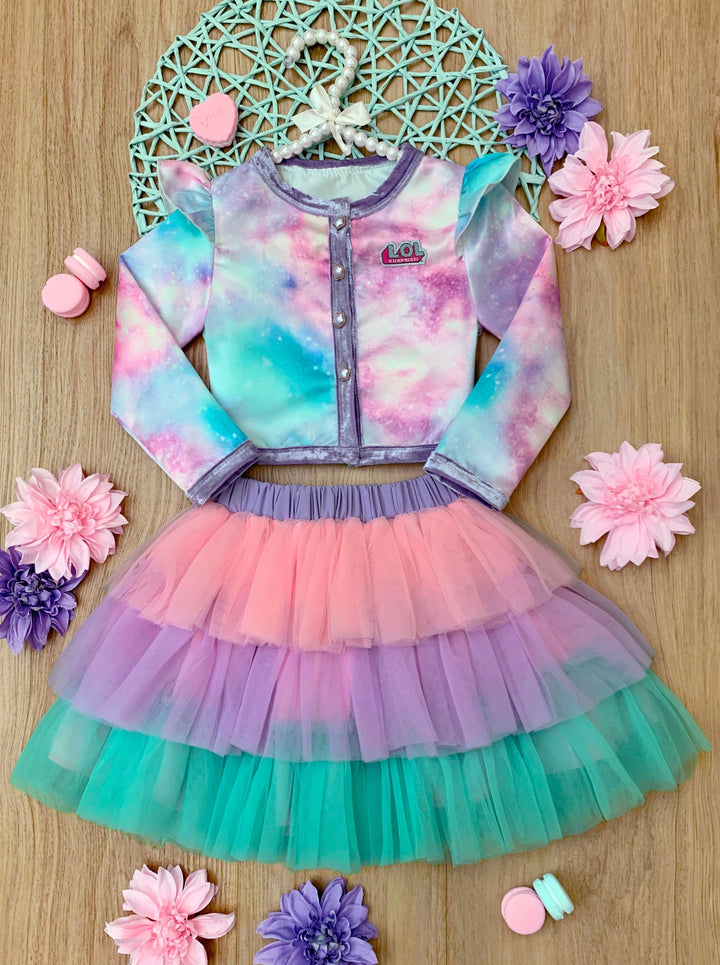 L.O.L. SURPRISE! x Mia Belle Girls Unicorn Tutu Skirt Set