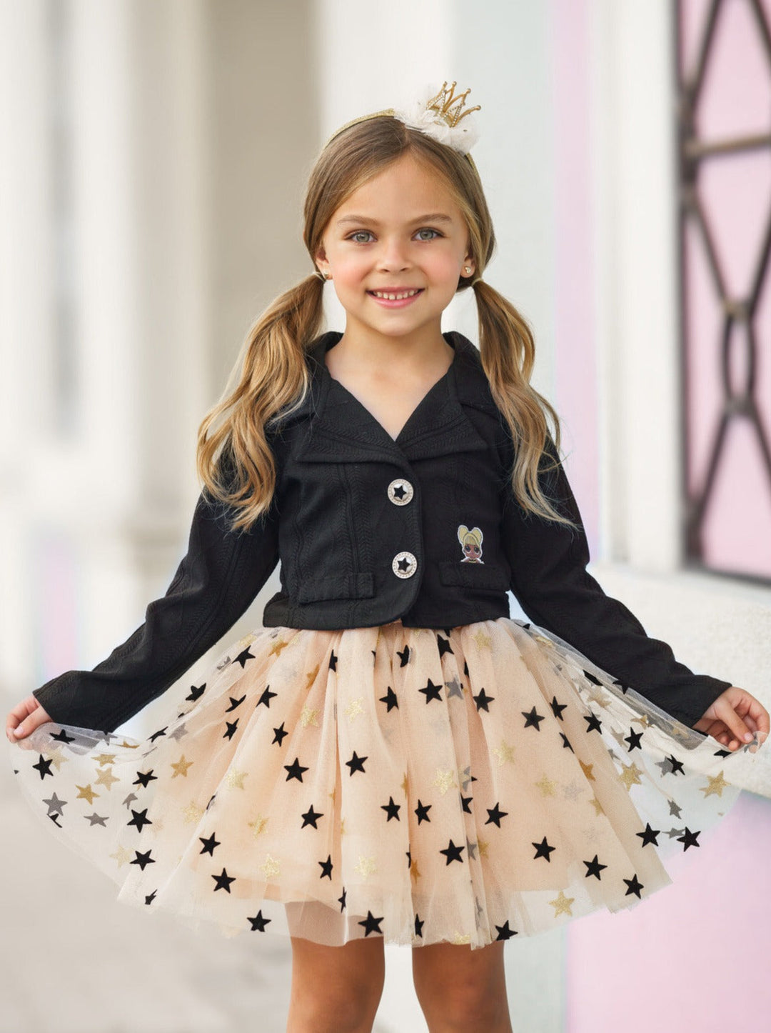 L.O.L. SURPRISE! x Mia Belle Girls Queen Bee Tutu Skirt Set