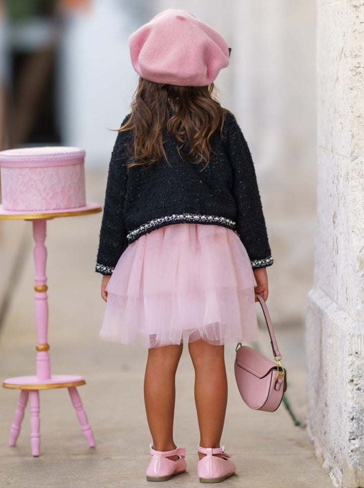 Fabulousity Tweed Blazer & Tulle Tutu Dress Set