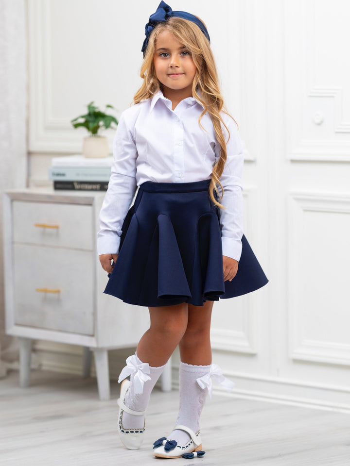 Weißes Langarmhemd „Essential School Uniform“ von Kids Couture