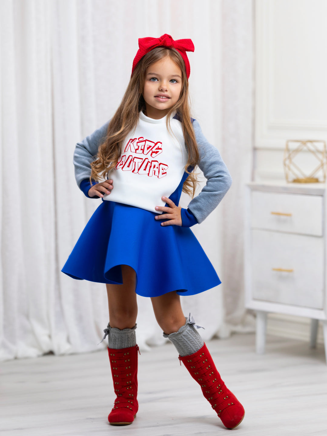 Blue Tennis Skirt by Kids Couture