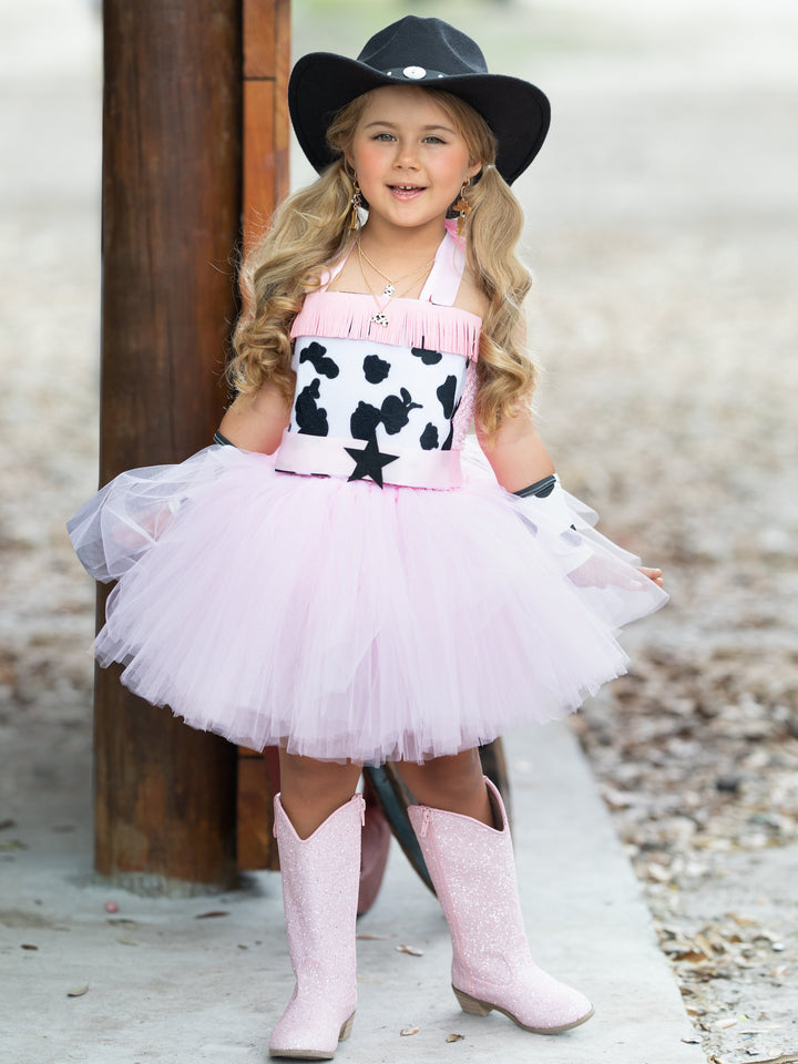 Kids Halloween Costume | Cowgirl Princess Tutu Dress | Mia Belle Girls