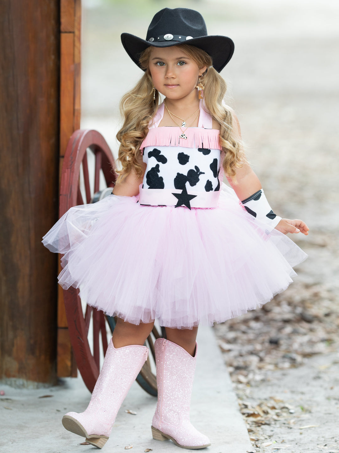 Kids Halloween Costume | Cowgirl Princess Tutu Dress | Mia Belle Girls