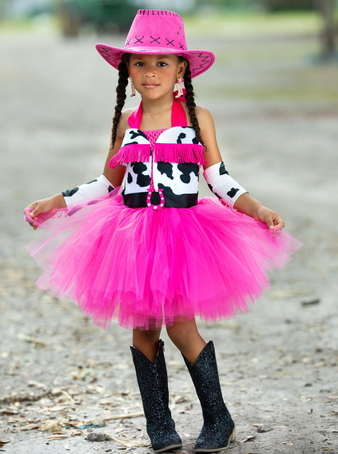 Kids Halloween Costume | Cowgirl Princess Tutu Dress | Mia Belle Girls