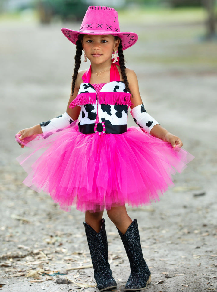 Kids Halloween Costume | Cowgirl Princess Tutu Dress | Mia Belle Girls