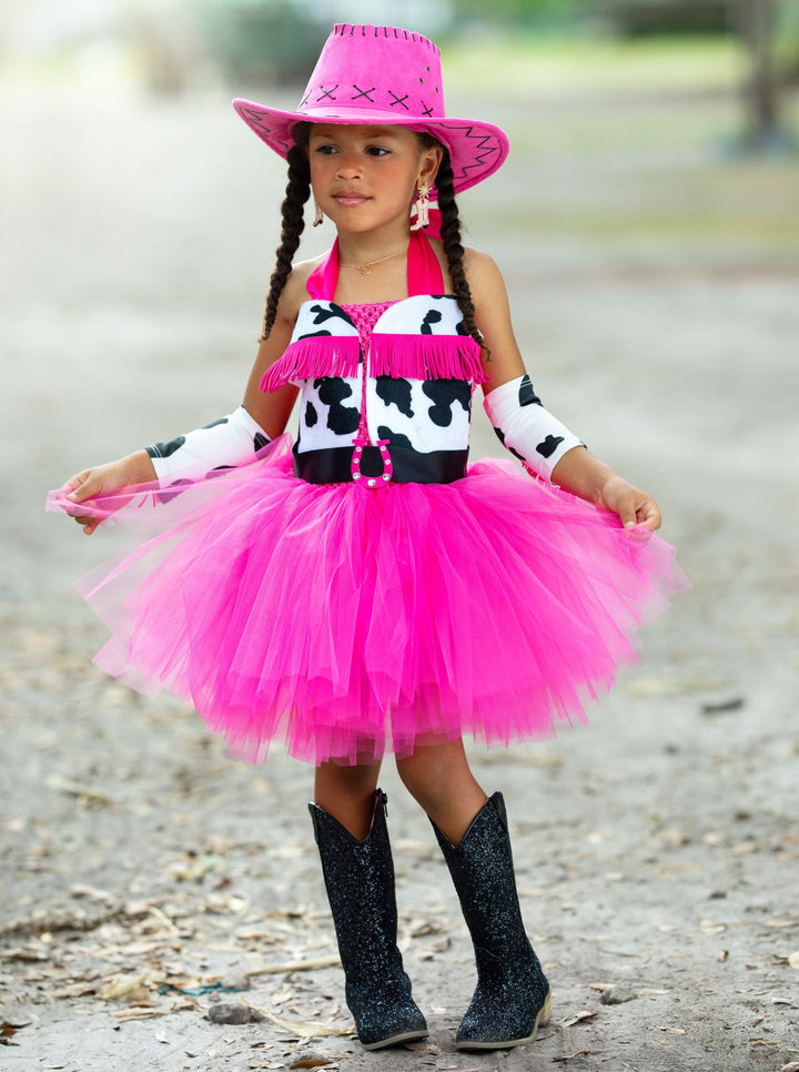 Kids Halloween Costume | Cowgirl Princess Tutu Dress | Mia Belle Girls