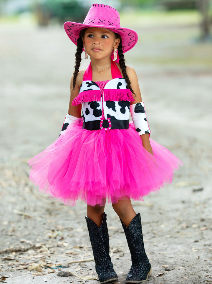 Kids Halloween Costume | Cowgirl Princess Tutu Dress | Mia Belle Girls