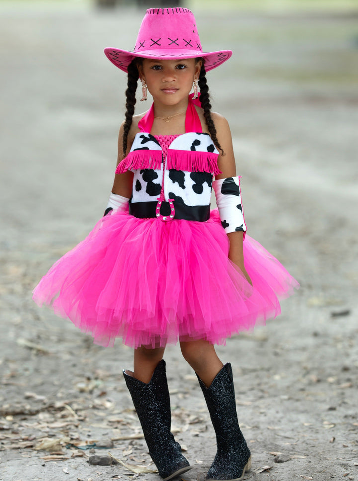 Kids Halloween Costume | Cowgirl Princess Tutu Dress | Mia Belle Girls