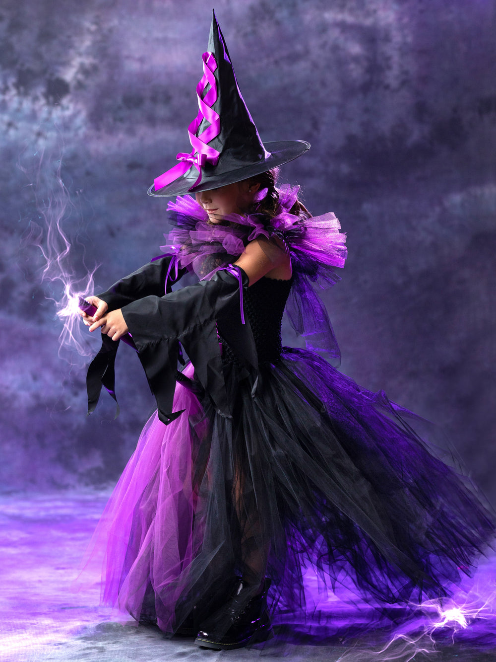 Kids Halloween Costume | Girls Witch Costume Gown | Mia Belle Girls