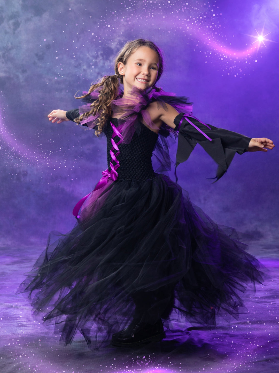 Kids Halloween Costume | Girls Witch Costume Gown | Mia Belle Girls