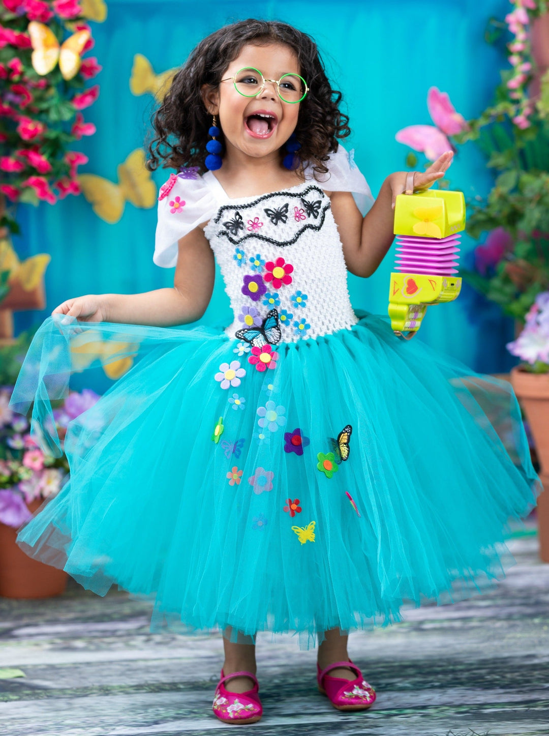 Halloween Costumes | Encanto Inspired Mirabel Tutu Dress | Mia Belle Girls