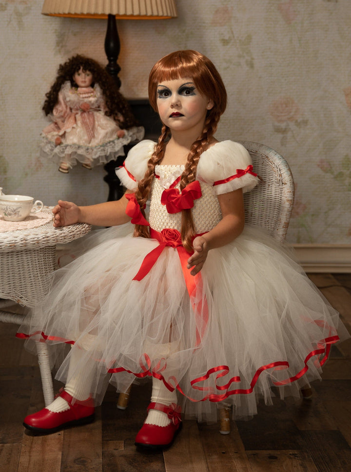 Kids Halloween Costumes | Girls Annabelle Tutu Dress | Mia Belle Girls