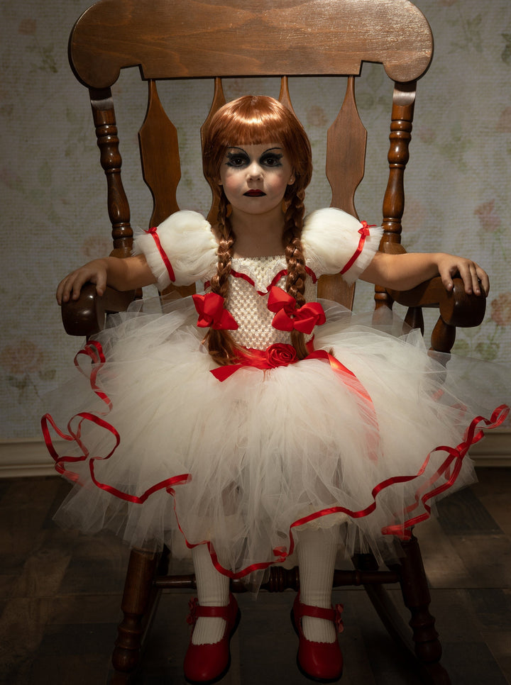 Kids Halloween Costumes | Girls Annabelle Tutu Dress | Mia Belle Girls