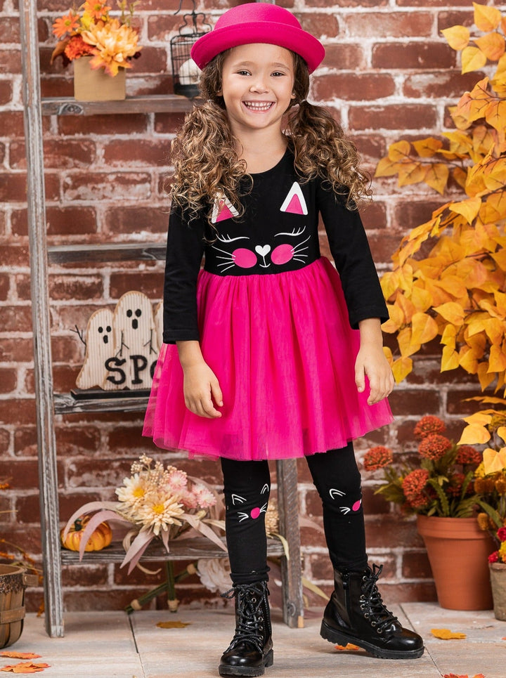 Girls Cute Fall Clothes | Tutu Tunic & Legging Set - Mia Belle Girls