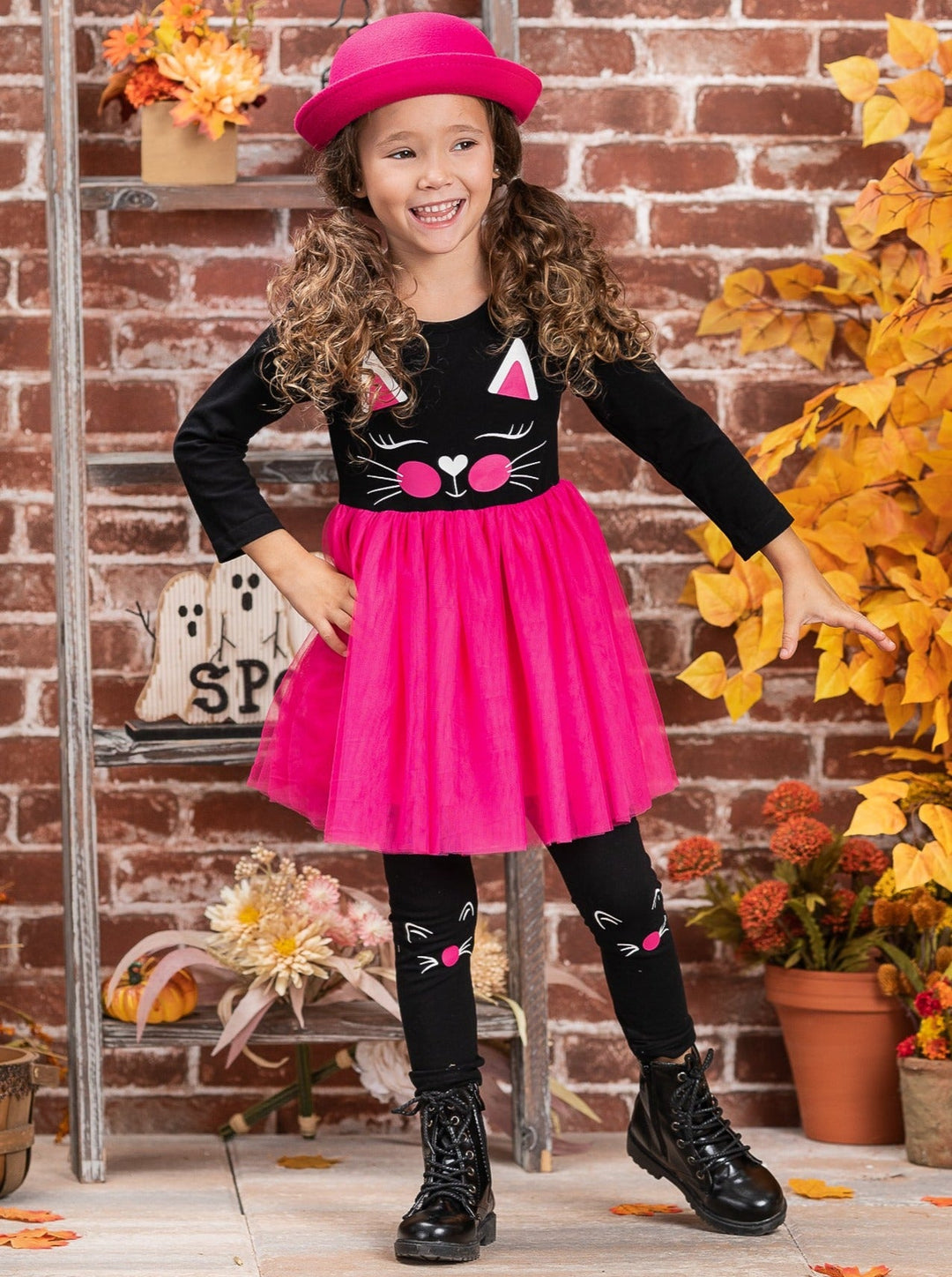 Girls Cute Fall Clothes | Tutu Tunic & Legging Set - Mia Belle Girls