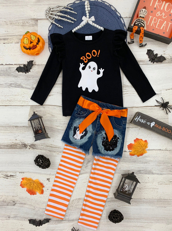 Girls Fall Outfits | Tunic, Legging & Shorts Set - Mia Belle Girls