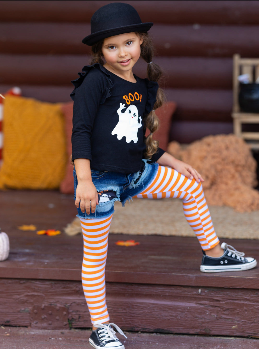 Girls Fall Outfits | Tunic, Legging & Shorts Set - Mia Belle Girls