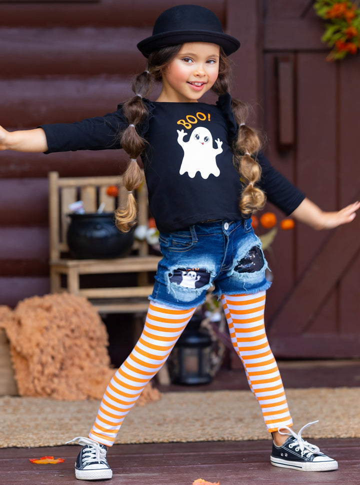 Girls Fall Outfits | Tunic, Legging & Shorts Set - Mia Belle Girls