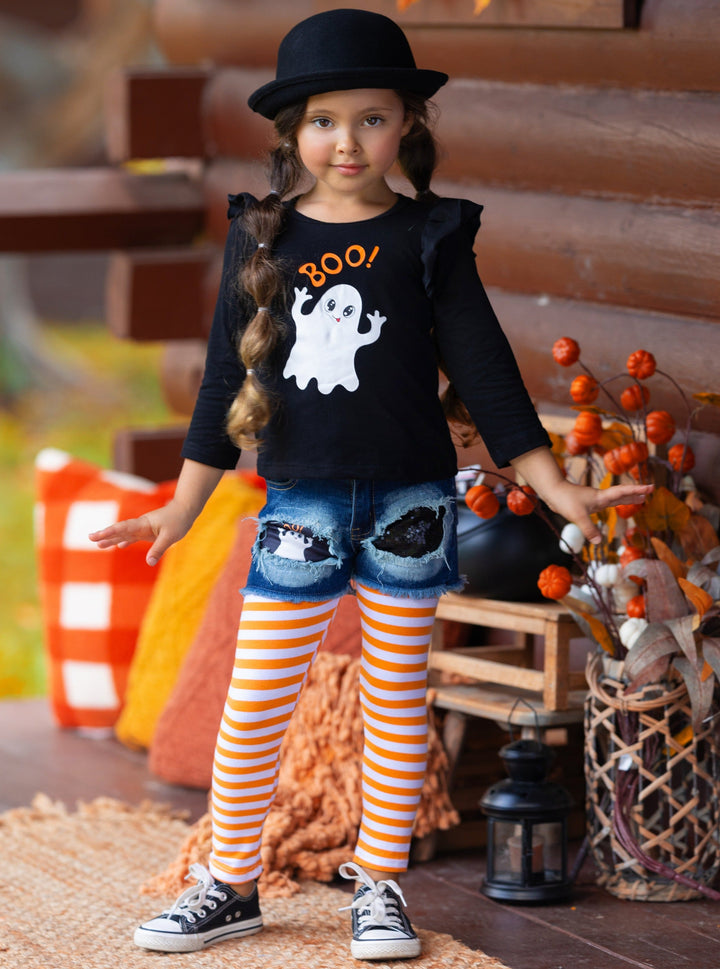 Girls Fall Outfits | Tunic, Legging & Shorts Set - Mia Belle Girls