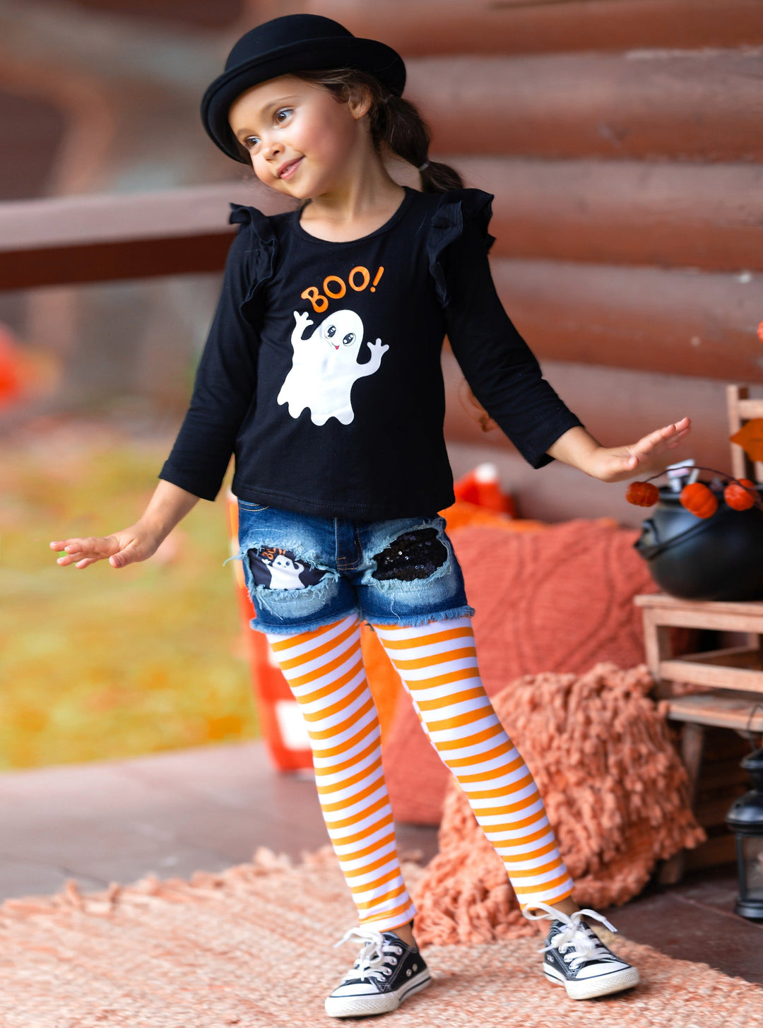 Girls Fall Outfits | Tunic, Legging & Shorts Set - Mia Belle Girls