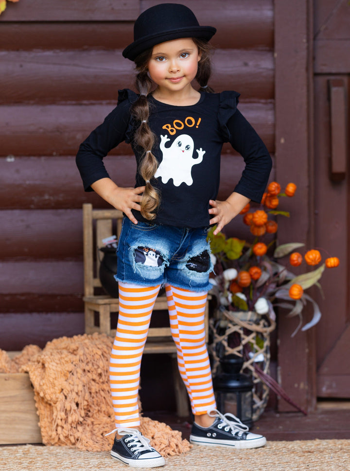 Girls Fall Outfits | Tunic, Legging & Shorts Set - Mia Belle Girls