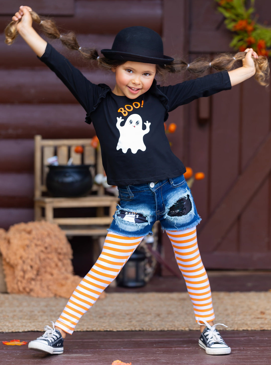 Girls Fall Outfits | Tunic, Legging & Shorts Set - Mia Belle Girls