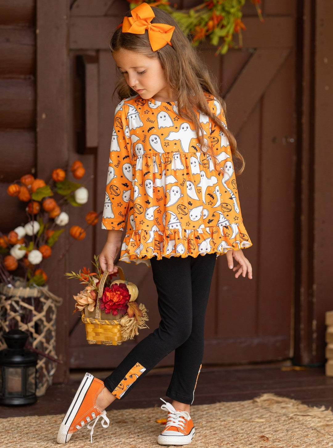 Fun-tastic Flying Ghosts Halloween Leggings Set