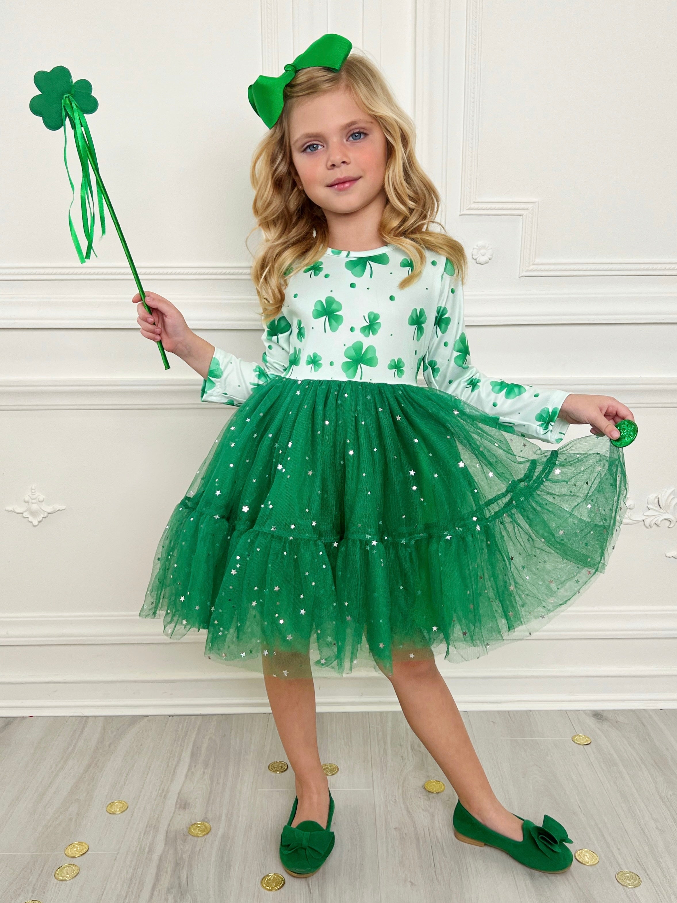 Green tutu dress girl hotsell