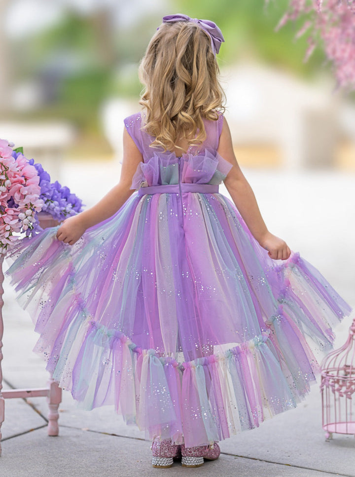 Mia Belle Girls Belted Tutu Dress | Girls Formal Dresses