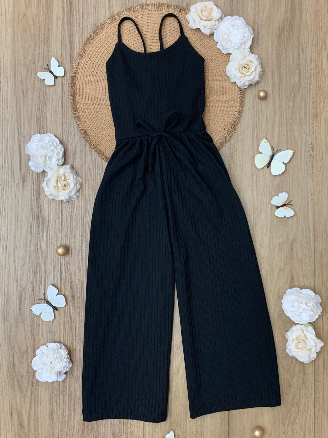 Mommy and Me Blushing Beauties Black Jumpsuit