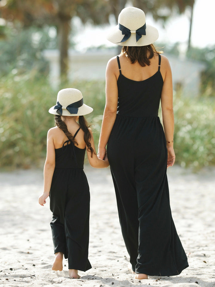 Mommy and Me Blushing Beauties Black Jumpsuit