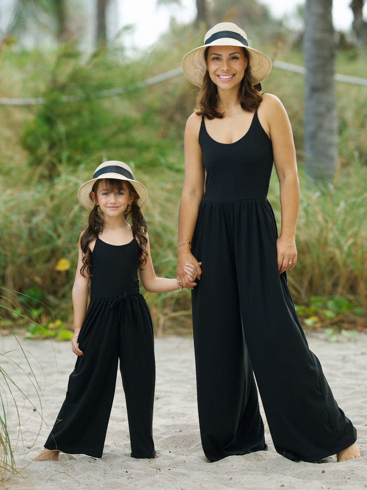 Mommy and Me Blushing Beauties Black Jumpsuit