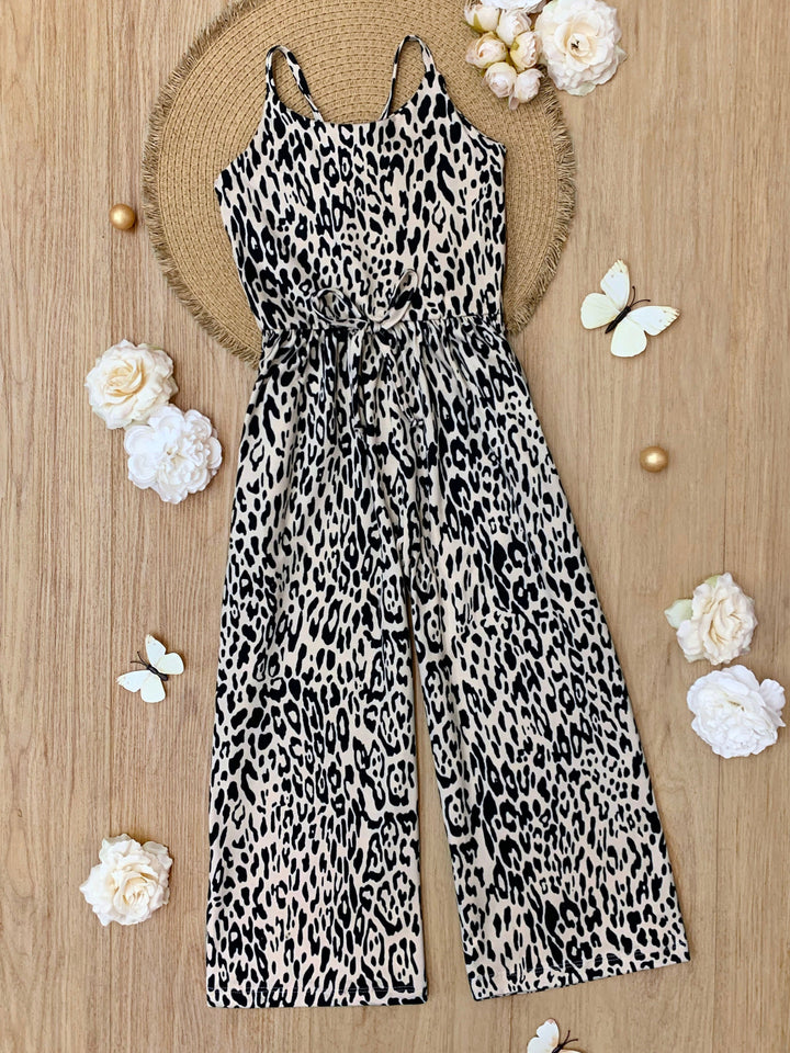  Mommy and Me Wild Cheetah Print Jumpsuit