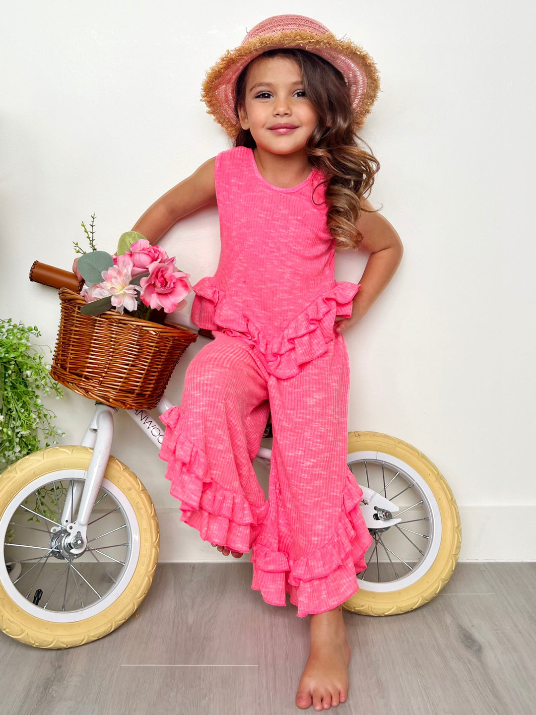 Mia Belle Girls Ruffle Pants Set | Girls Spring Outfits