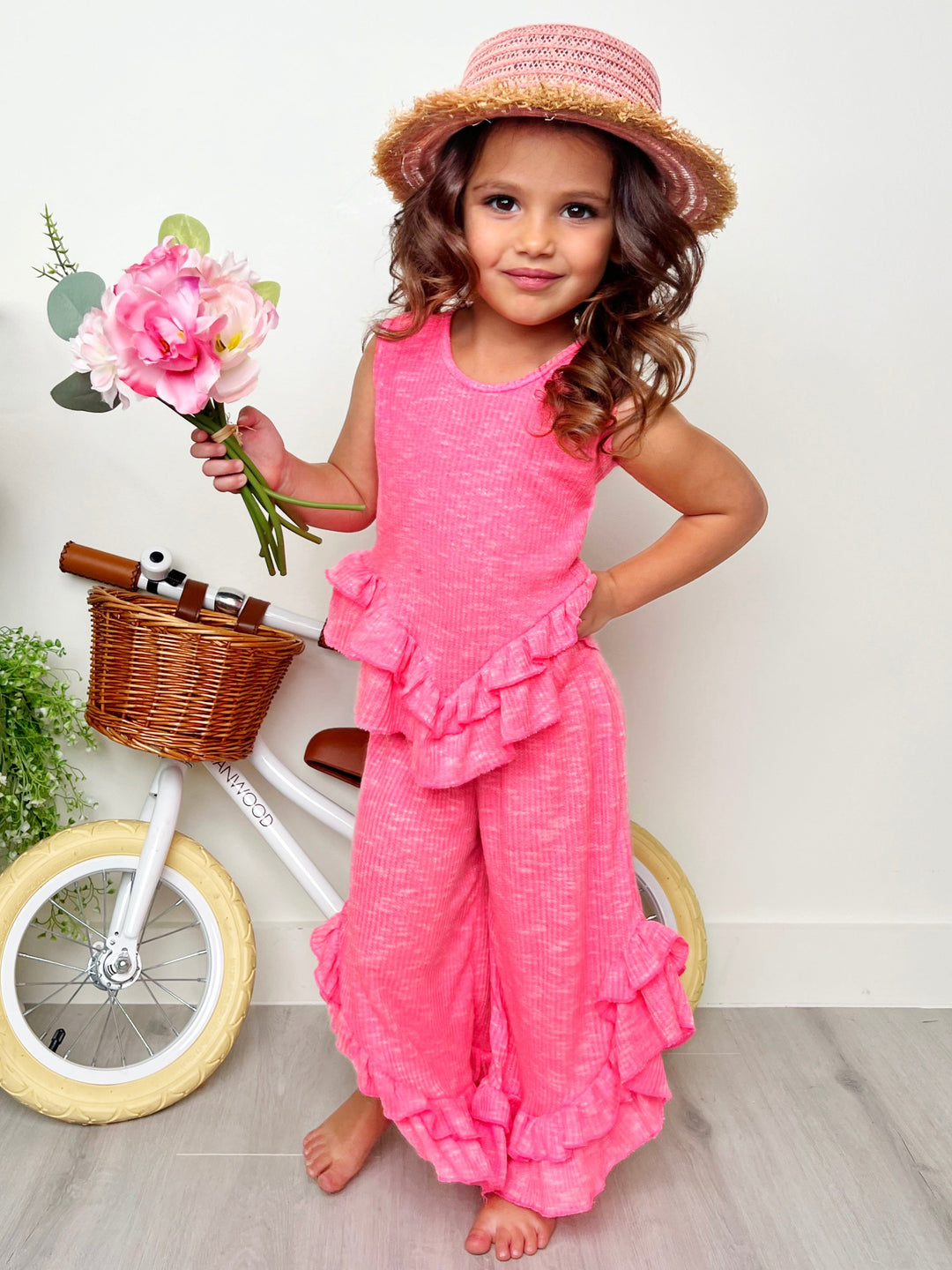 Mia Belle Girls Ruffle Pants Set | Girls Spring Outfits