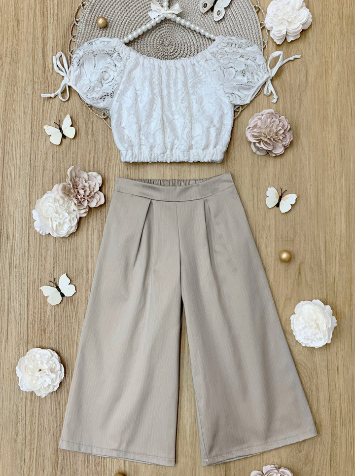 Mia Belle Girls Palazzo Pants Set | Girls Spring Outfits