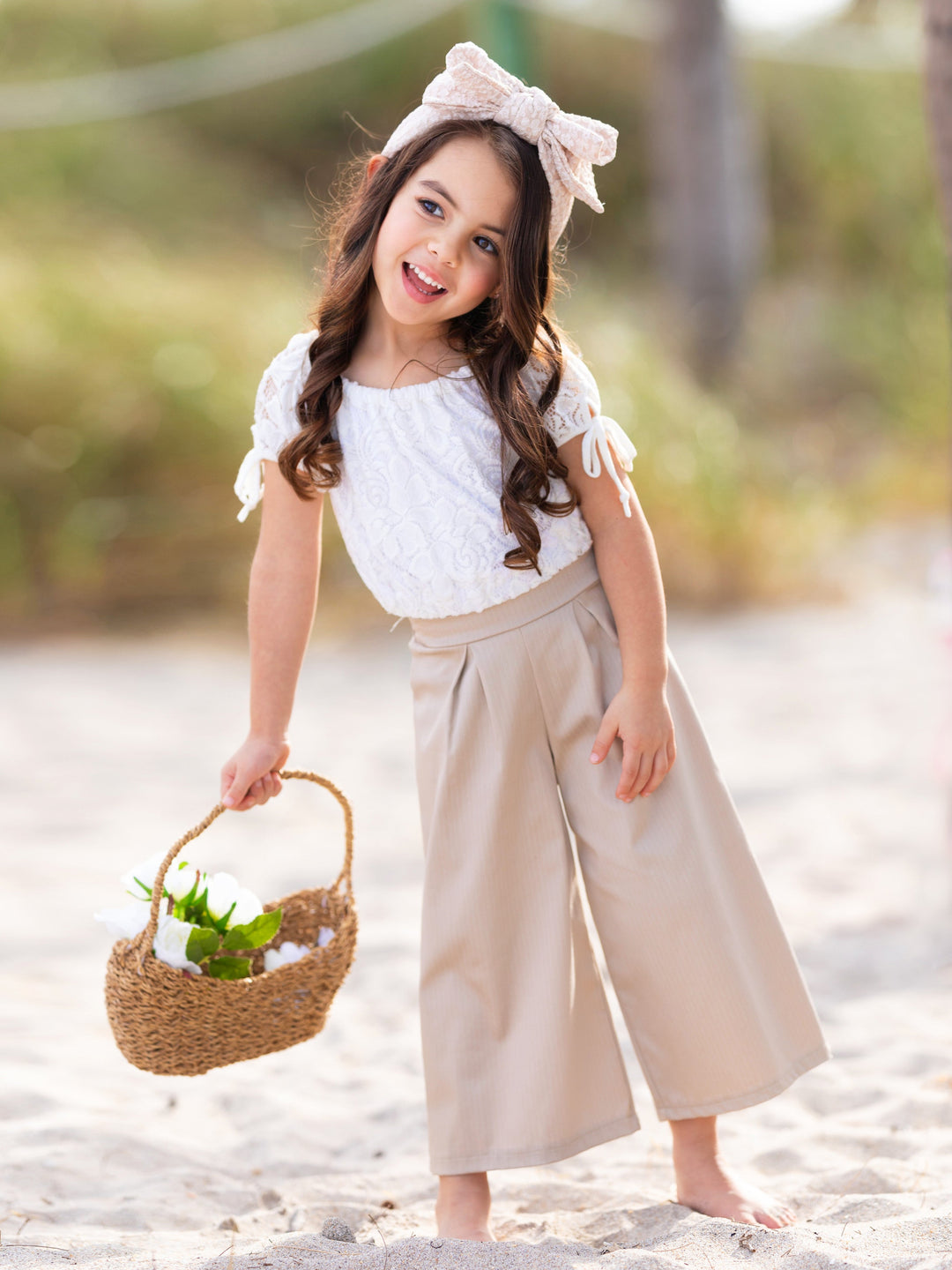 Mia Belle Girls Palazzo Pants Set | Girls Spring Outfits