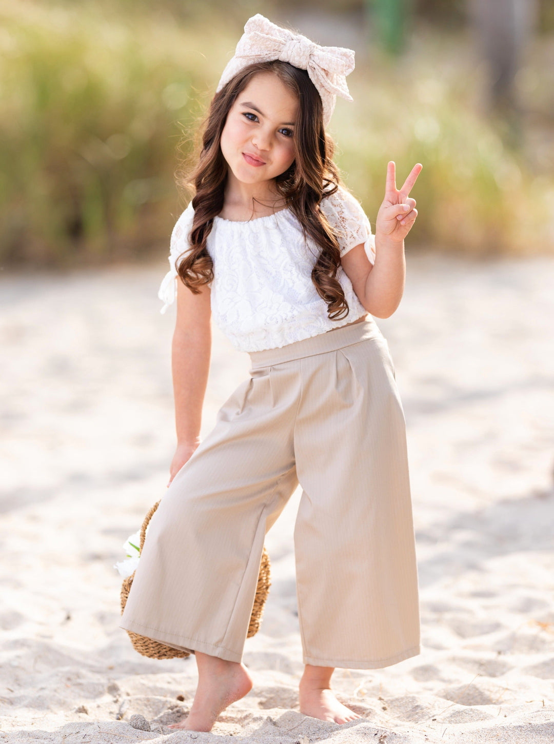 Mia Belle Girls Palazzo Pants Set | Girls Spring Outfits