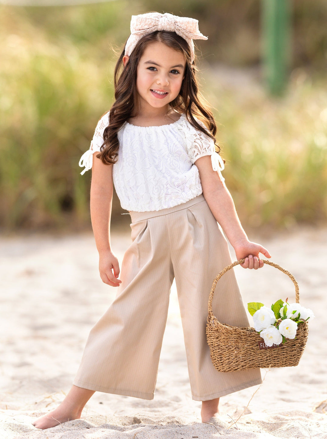 Mia Belle Girls Palazzo Pants Set | Girls Spring Outfits