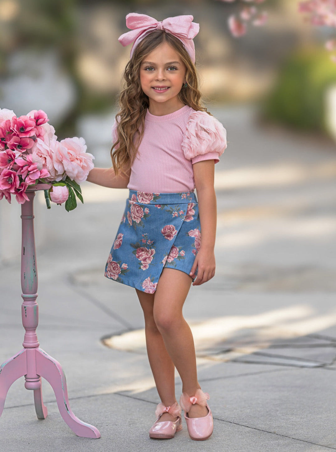 Mia Belle Girls Top & Skort Set | Girls Spring Outfits