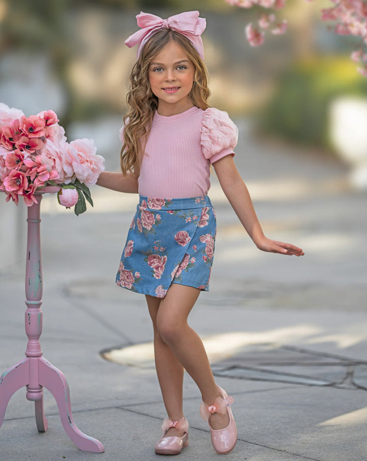 Mia Belle Girls Top & Skort Set | Girls Spring Outfits