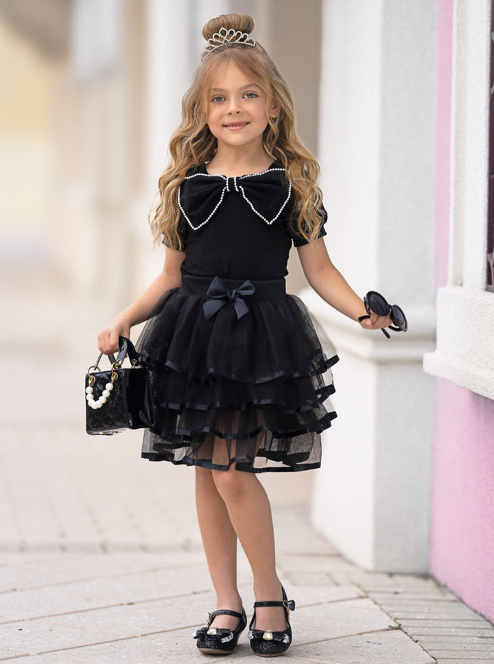 L.O.L. SURPRISE! x Mia Belle Girls IT Baby Tiered Skirt Set