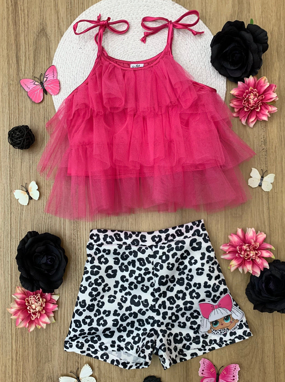 L.O.L. SURPRISE! x Mia Belle Girls Diva Shorts SetL.O.L. SURPRISE! x Mia Belle Girls Diva Shorts Set