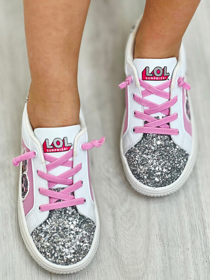 L.O.L. SURPRISE! Kitty Queen And Pet Glitter Sneakers | Mia Belle Girls