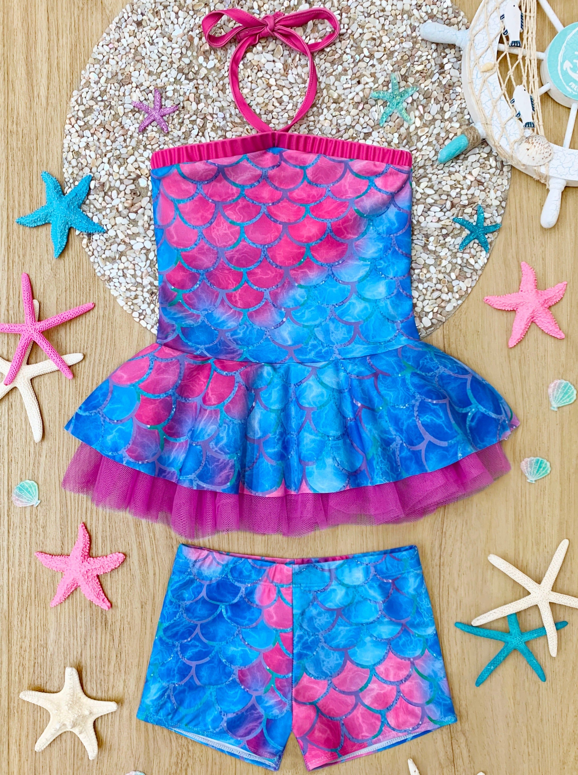 Mermaid two piece swimsuit deals